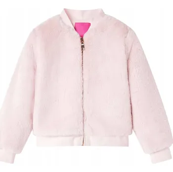 Chlapecká bunda DĚTSKÁ BUNDA Z UMĚLÉ KOŽEŠINY, JEMNÁ RŮŽOVÁ, VELIKOST 104