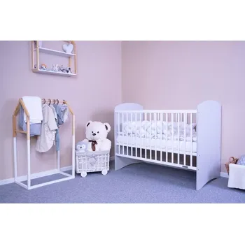 Dětská postýlka Dětská postýlka New Baby Leo bílá/šedá