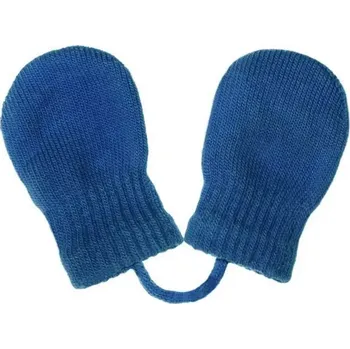 Rukavice dětské zimní pletené rukavičky New Baby navy 0–3 měsíce