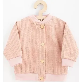 Kojenecká bunda Dětský mušelínový kabátek New Baby Comfort růžový 86 (12–18 měsíců)