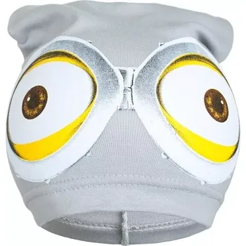 Kojenecká čepice jarní dětská čepička New Baby s motivem Mimoň, šedá