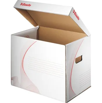 Archivační box LEITZ Esselte Standard archivační kontejner na 3 krabice/pořadače, bílá