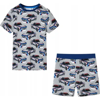 DĚTSKÉ PYŽAMO S KRÁTKÝM RUKÁVEM ŠEDÉ 116