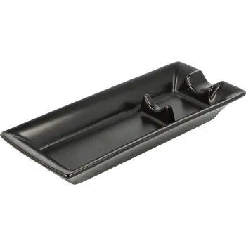 Popelník Doutníkový popelník 1D, keramický, černý matný