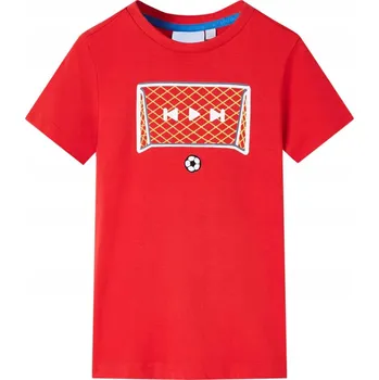 Chlapecké tričko Dětské tričko s krátkým rukávem, červené, velikost 140