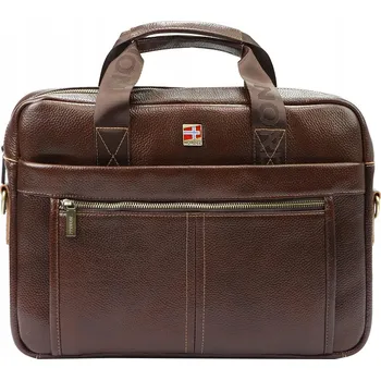 Pánská aktovka NORDEE pánská kožená aktovka hnědá do kanceláře i na běžné nošení