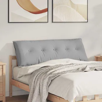 Podsedák vidaXL Polštář na záda Oblačno šedá 140 x 19 x 50 cm textil