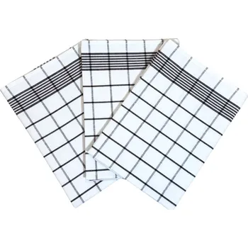 Utěrka SVITAP sleep well Utěrka Negativ Egyptská bavlna 50x70 cm bílá/tmavě hnědá 3 ks