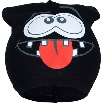 Kojenecká čepice jarní dětská čepička New Baby Smejko černá