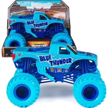 Dětské zboží Monster truck MONSTER JAM Blue Thunder 1:24 kovový model