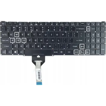 Náhradní klávesnice pro notebook Klávesnice pro notebook ACER AN517 AN517-41 AN517-52 s RGB LED podsvícením