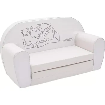 Pohovka Dětská rozkládací pohovka New Baby Lion Family, světle šedá