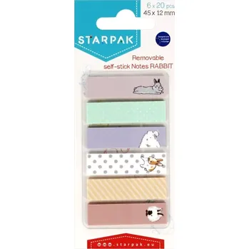 Samolepicí štítky zajíček, barevné indexové záložky pro děti