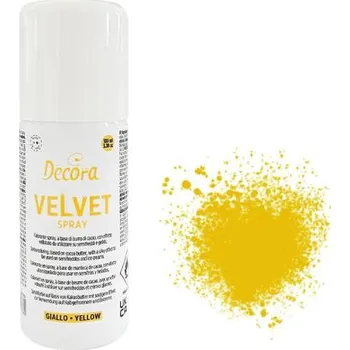 Decora Sametový sprej žlutý (100 ml) ♡