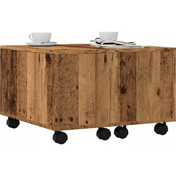 Konferenční stolek VidaXL Konferenční stolek, staré dřevo, 60x60x38 cm, dřevotříska