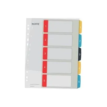 LEITZ Celoplastové rejstříky Cosy A4 popisovatelné na počítači 1-5