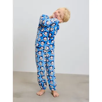 Chlapecké spodní prádlo Sinsay - Dvoudílné bavlněné pyžamo Mickey Mouse - modrá - 305EV-55X - 305EV-55X-128