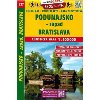 Shocart 227 Podunajsko-západ, Bratislava / Turistická mapa SHOCart Kolektiv autorů