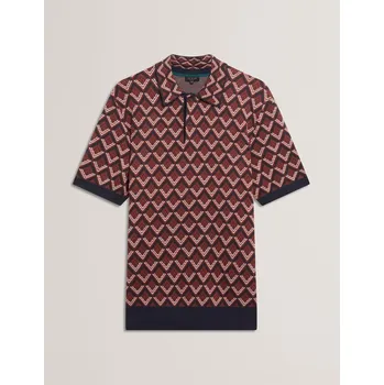 Pánské tričko Tričko Ted Baker Maroon 1183083 L (4)