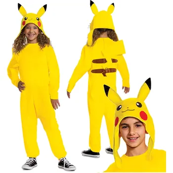 Dětský kostým POKEMON Pikachu kigurumi 127–136 cm (7–8 let)