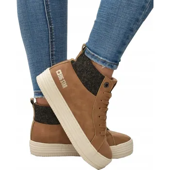 Dámské tenisky ZATEPLENÉ TENISKY BIG STAR II274145 CAMEL 38