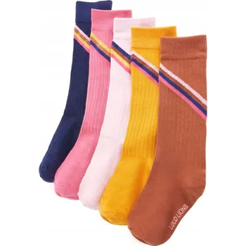 PONOŽKY 5 PÁRŮ, POTISK FLEKY / TEČKY, VELIKOST 26-29