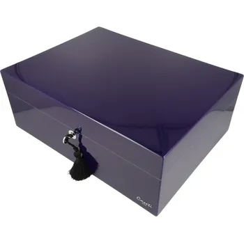 Humidor Humidor na doutníky Caseti Paris Dark Violet 36,8x27,7x13,6cm