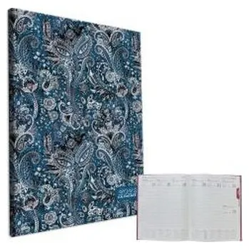 Diář Kalendarz 2026 A4 tygodniowy Ornament Blue