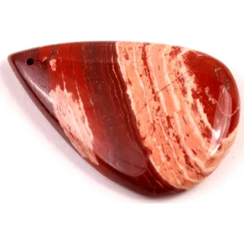 Přírodní kámen Vrtaný kabošon Australský Jaspis č.V91 (38x25x6mm)