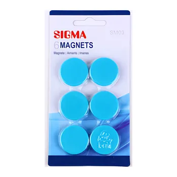 Dekorativní magnet Sigma Magnety, 32 mm, modré 6ks