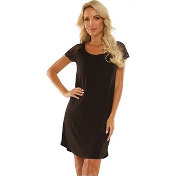 Dámská noční košile Viskózová košilka Estelle černá - S