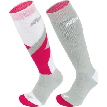 Pánské ponožky Nordica Jr Multisport Winter 2P Light Grey/Coral/White-Light Grey 35-38