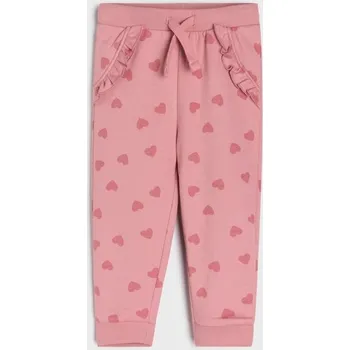 Sinsay - Bavlněné kalhoty se zateplenou podšívkou - růžová - 453GK-39X - 453GK-39X-68