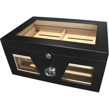 Humidor Humidor na doutníky Black, 38x26x18cm