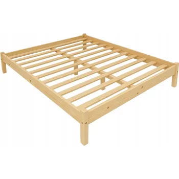 Postel Dřevěná postel 160x200 NATURE + rošt