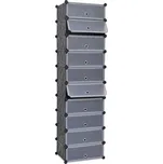 Botník VidaXL 47 x 172 x 37 cm černý