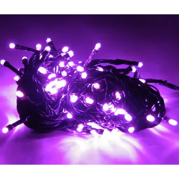 Vánoční dekorace Asao Vnitřní vánoční LED řetěz – fialový 50 až 500 LED Osvětlení: Fialová 14m - 140 led diod