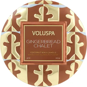 Svíčka Voluspa – Vonná svíčka v plechovce Gingerbread Chalet, Malá