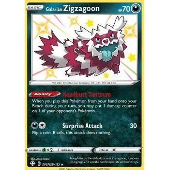 Karetní hra Pokémon SV078/SV122 Galarian Zigzagoon - Shining Fates