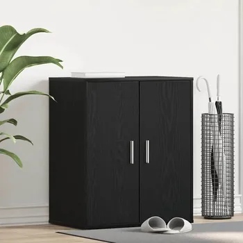 Botník vidaXL Skříň na obuv Černý dub 60 x 35 x 70 cm kompozitní dřevo [862682]