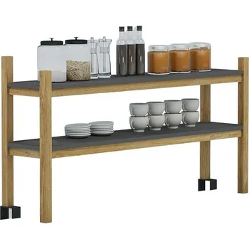 Úložný box Sunfun Zoe Policový modul na kuchyňský modul, typ A, 112 × 61 × 30 cm, teakové dřevo