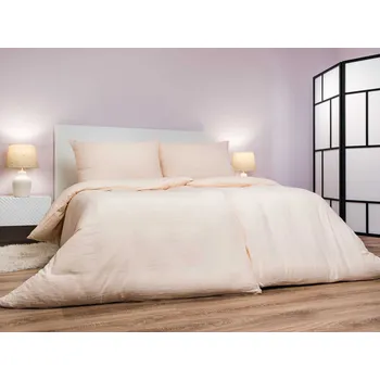 Povlečení DADKA VRACOV Povlečení mušelín Krémové 140x200, 70x90 cm Varianta: Povlečení mušelín Krémové 140x200, 70x90 cm, Značka: Dadka