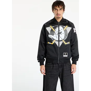 Pánská casual bunda Bunda Mitchell & Ness NHL Maxxed Out Satin Jacket Ducks 1992 Teemu Selanne Black M