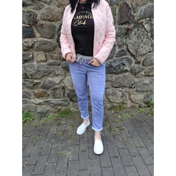 Dámské kalhoty Dámské baggy jeans světlé Velikost: L