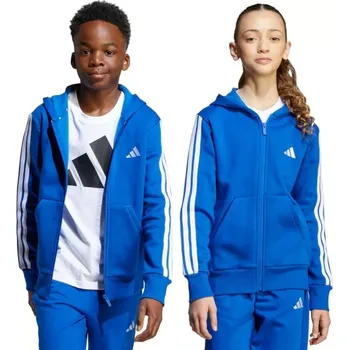 Dětská mikina adidas Essentials Full-Zip Hoodie modrá JY4977 152CM