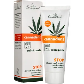 Dentální hygiena Cannadent Zubní pasta s konopným olejem 5% 75g