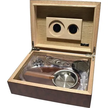 Humidor Doutníkový Humidor Set Angelo hnědý