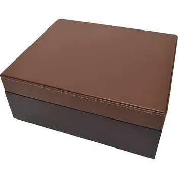 Humidor Humidor na doutníky černohnědý koženka