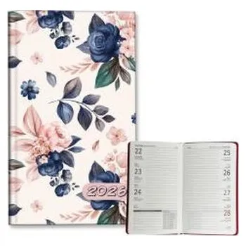 Diář Kalendarz 2026 A6 tygodniowy Niebieskie Róże