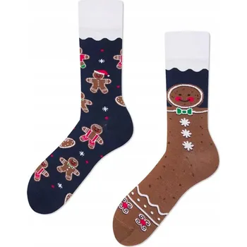 Dámské oblečení Many Mornings Ponožky Cookie Christmas hnědé, velikost 35-38